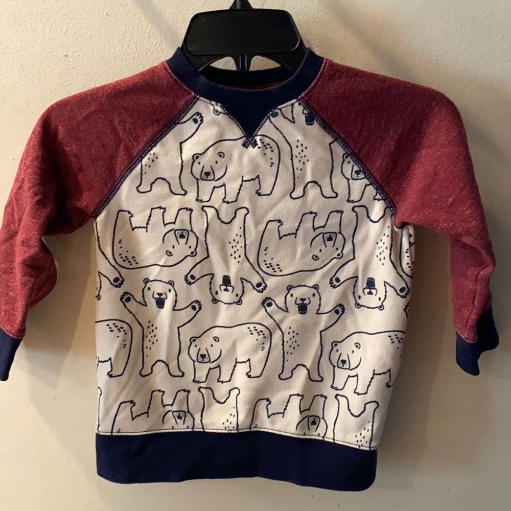 Gymboree bear crew neck hoodie